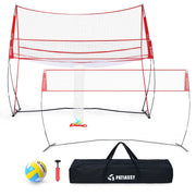 Patiassy Volleyball Training Equipment Net for Indoor Outdoor Use Volleyball Practice Net Great for Serving and Dunking Drills with Easy Setup - Autojoy