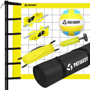 Professional Outdoor Volleyball Net Set with Adjustable Height Poles with Ball - Autojoy