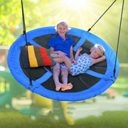 60" Large Saucer Tree Swing for Kids Adults 900D Oxford Waterproof with 2pcs Hanging Straps