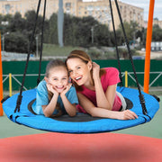 40 Inch Textliene Blue Saucer Tree Swing for Kids Adults - Autojoy