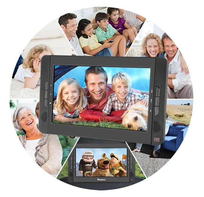 Customer review on 10.1" Portable Dual Screen DVD Player PD01-10002B