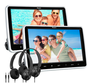 Customer review on 10.1 Inch suction type Car Headrest DVD Player with Universal Wired Foldable Headsets - Autojoy