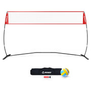 Patiassy 14ft Freestanding Volleyball Practice Net for Indoor or Outdoor Use - Autojoy