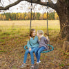 750lbs 40“ Spider Web Saucer Tree Swing for Kids Adults, Outdoor Net Swing with Steel Frame and 2 Hanging Straps