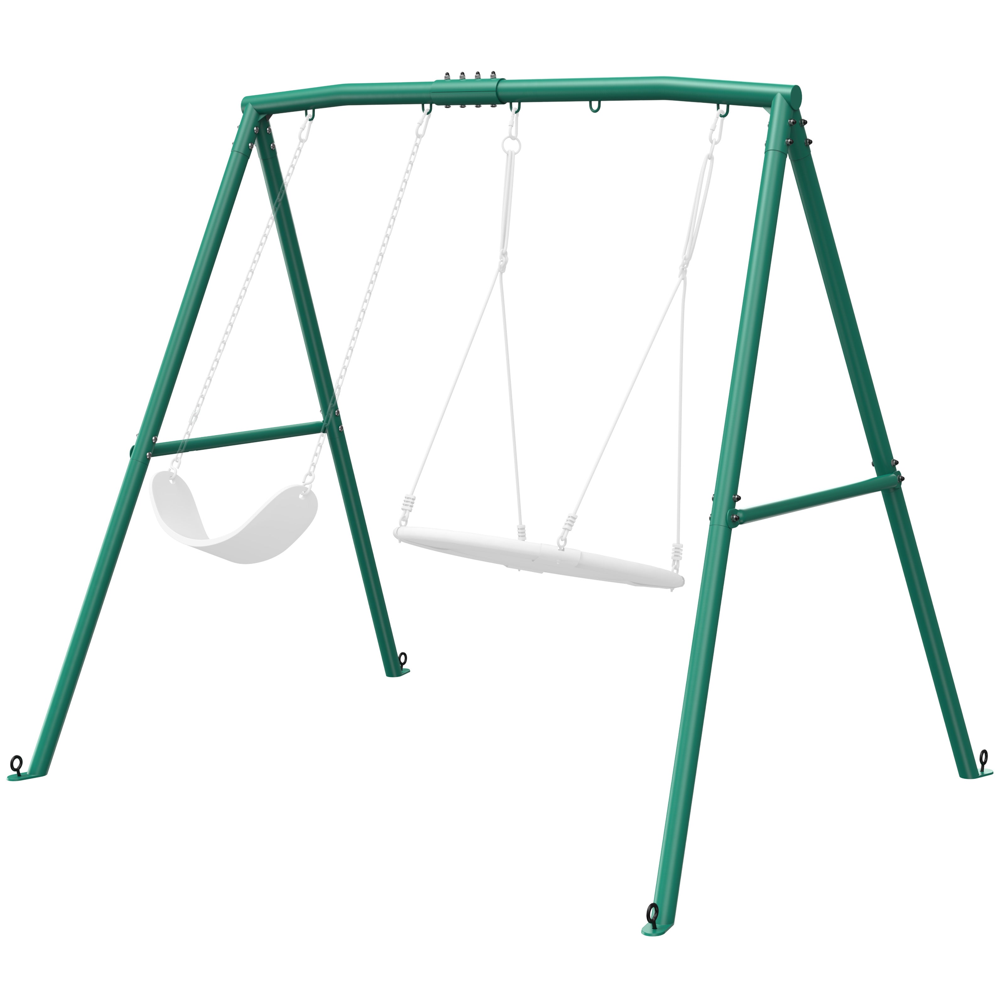 440LBS heavy duty metal frame for two tree swings – Autojoy
