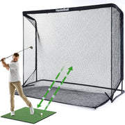  10x7.5ft Golf Practice Net with Target Cloth Heavy Duty Driving Golf Hitting Net
