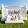 600lbs White Inflatable Bounce House 15' x 12' Large Outdoor Bouncy Castle for Big Kids