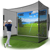 10x8×6FT Golf Practice Net for Backyard | Heavy Duty Golf Hitting Net with Ball Return, Side Barriers, Impact Screen & Carry Bag