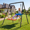 AB0202C - 440lbs Metal Frame Swing Sets with 60" Platform Swing