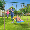 440 lbs Outdoor Swing Sets for Backyard with 45" Platform Swing and Belt Swing