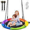 Upgraded 700lb 40" Saucer Tree Swing for Kids Adults Outdoor Textilene with 2pcs Tree Hanging Straps