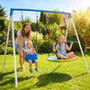440lbs A-Frame Swing Sets with Saucer Swing and Toddler Swing