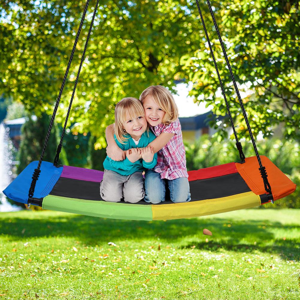 Rectangular Flying Platform 60*32 Inch Upgrade Skycurve Outdoor Rectangle Platform Swing for kids ...