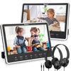 Naviskauto 2*12 Inch Ultra-thin IPS Screen Car Headrest Monitor DVD Player with Headphone and Remote Control - Autojoy
