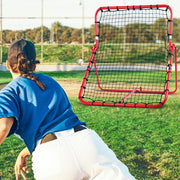 Patiassy Baseball Rebounder Net with Adjustable Angles, Heavy Duty Baseball Softball Bounce Back Net for Pithching, Fielding, Catching and Throwing Training Without Installation - Autojoy