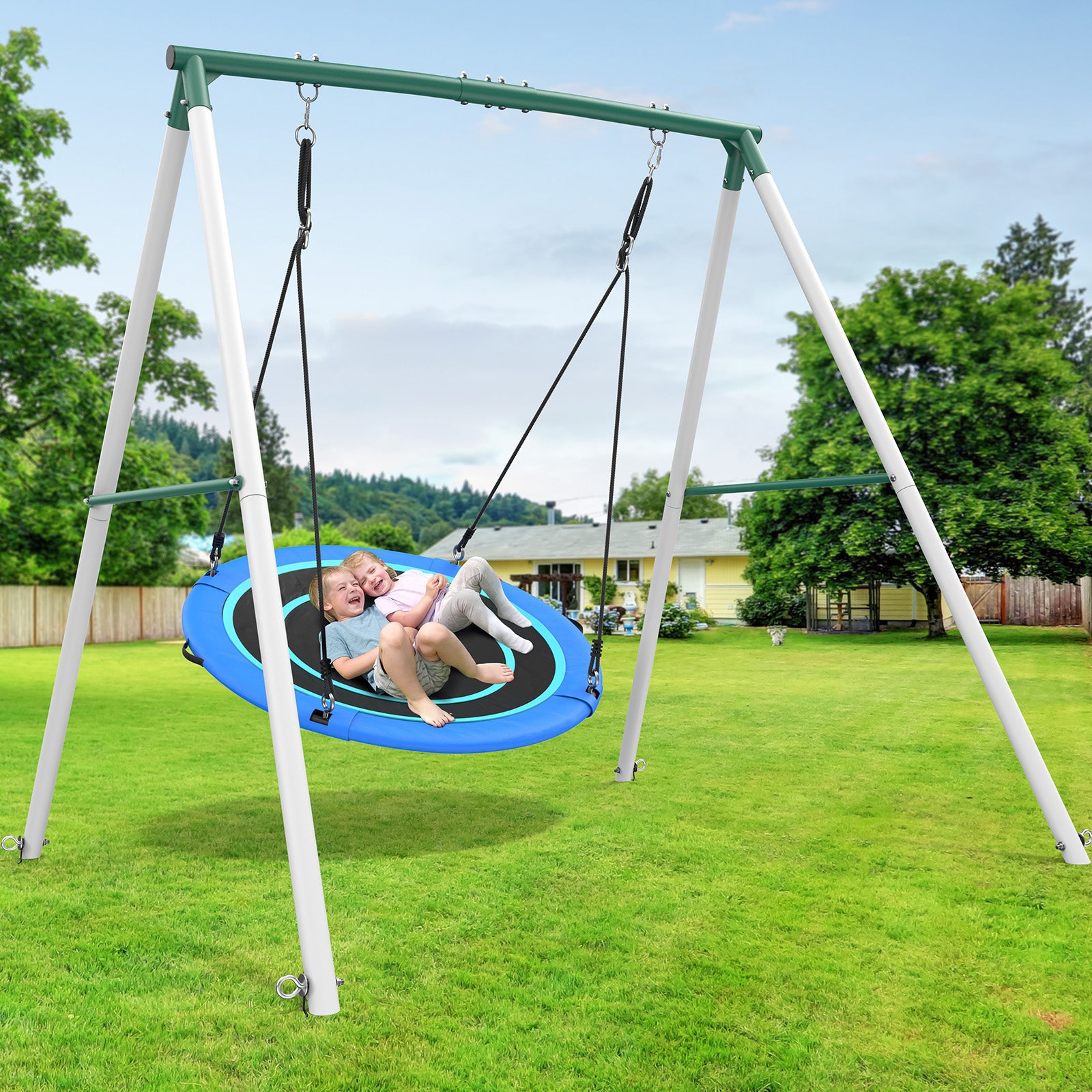 Goplus Flying Saucer Tree Swing Hey! Play! Saucer Swing 40 Inch